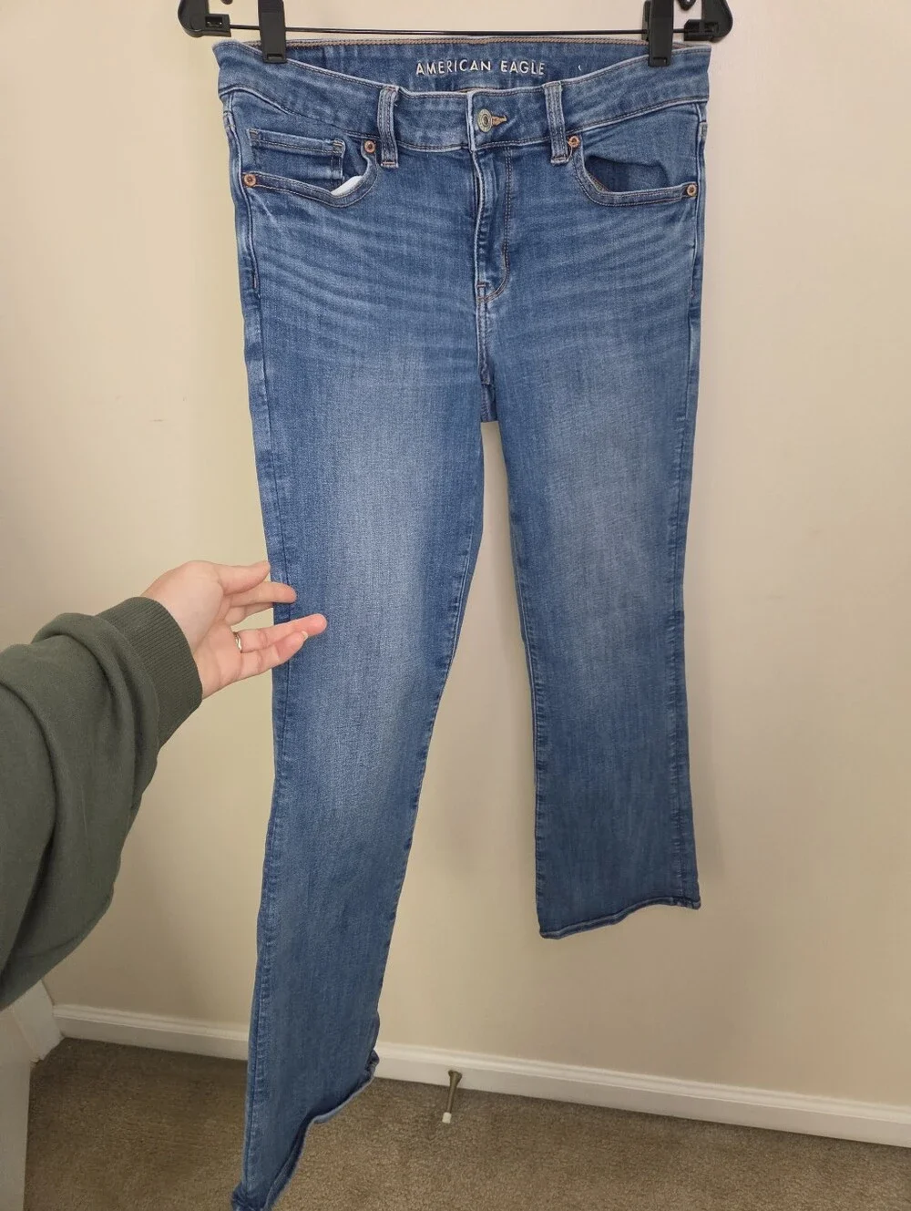 Women's American Eagle Outfitters Kick Boot Jeans Sz 8 Short